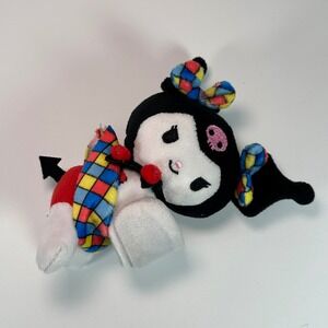 Sanrio Kuromi Plush Slap Bracelet Bullsitoy Jester Outfit Black Red White 2023